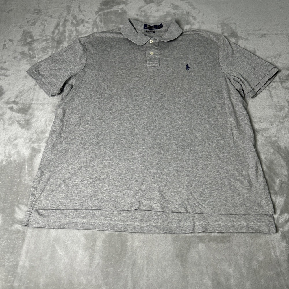 Polo Ralph Lauren Polo Shirt Men's Gray XL Classic Fit Cotton